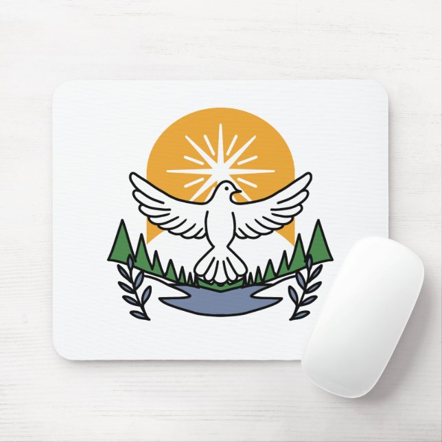 Alfombrilla De Ratón En el espíritu de Dios que levantamos - Fe y liber (Con ratón)