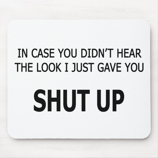 Alfombrilla De Ratón En el Funda no oíste (Frente)