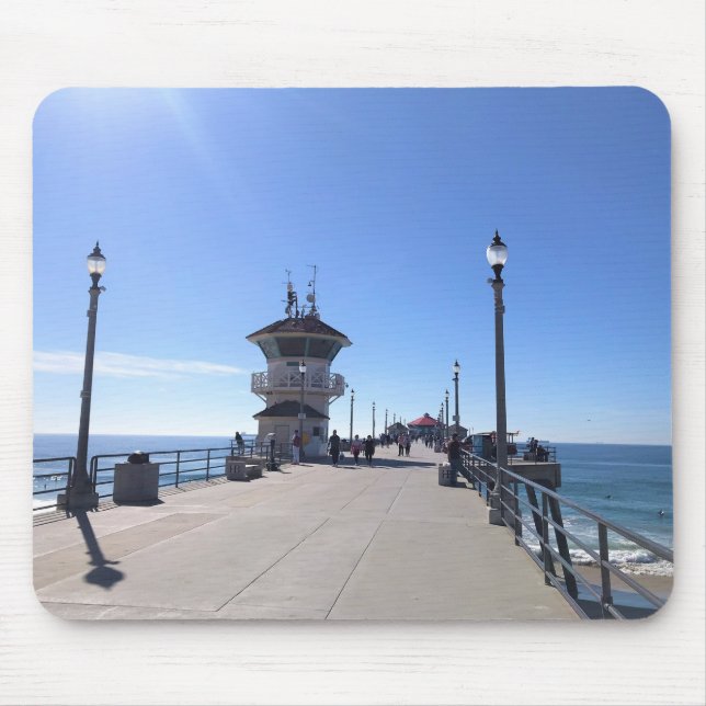 Alfombrilla De Ratón En el muelle, Huntington Beach, California (Frente)