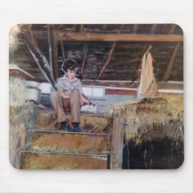 Alfombrilla De Ratón En el pajar/sin palleiro/en el granero (Frente)