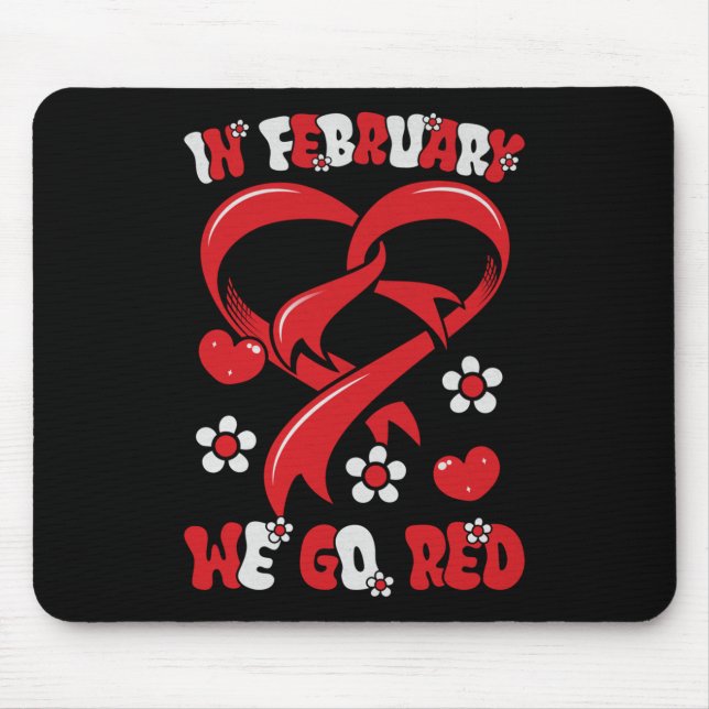 Alfombrilla De Ratón En Febrero, Conocemos La Enfermedad Cardíaca Red E (Frente)