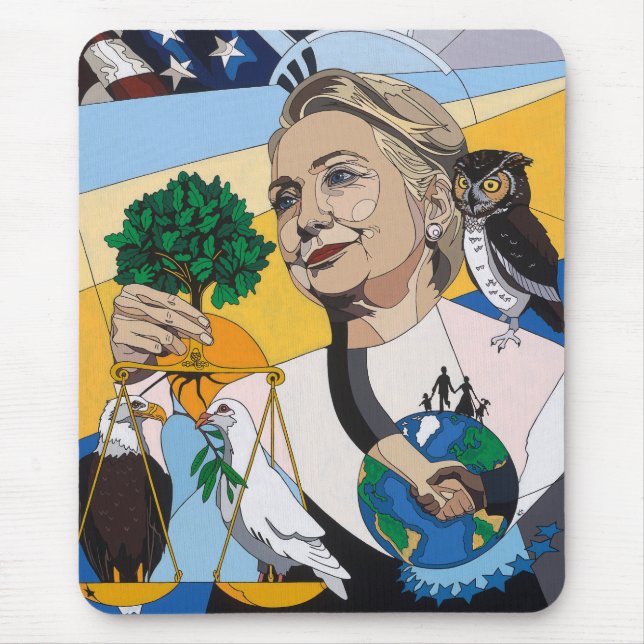 Alfombrilla De Ratón En honor de Hillary (Frente)