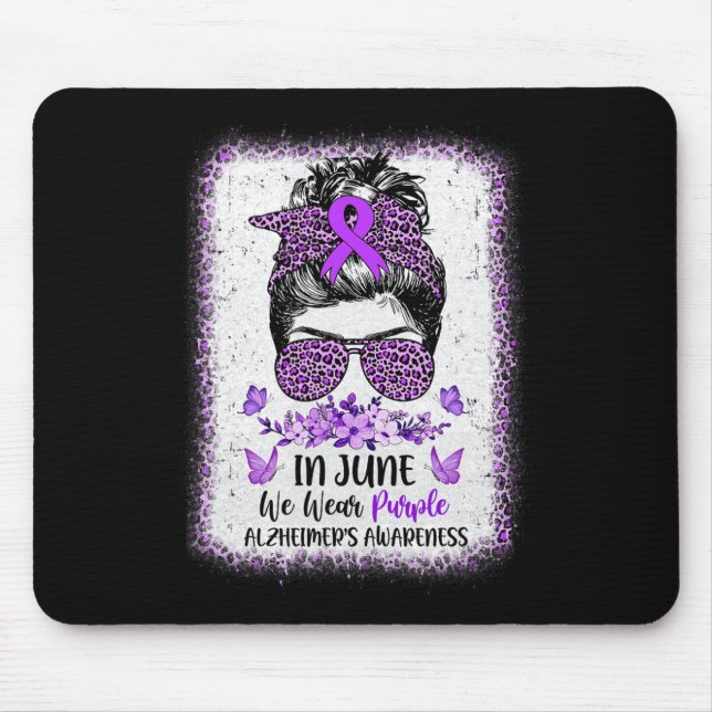 Alfombrilla De Ratón En Junio Usamos El Desorden De Concienciación Del  (Frente)