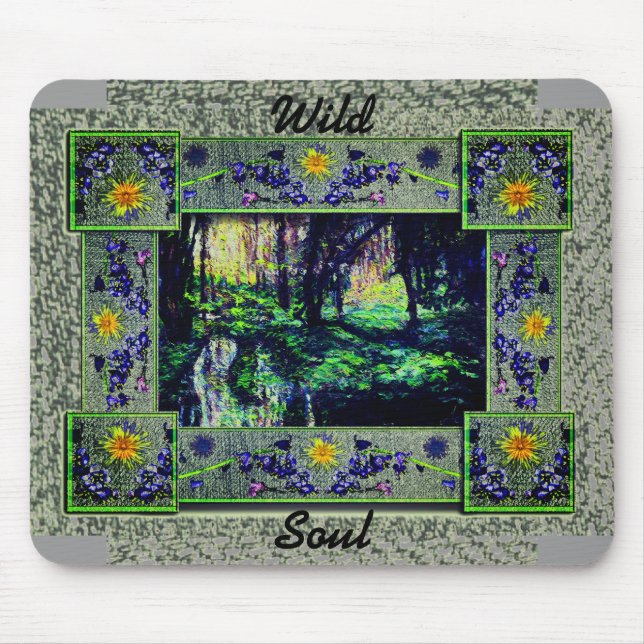 Alfombrilla De Ratón En la almohadilla del ratón Wild Soul de Woods (Frente)