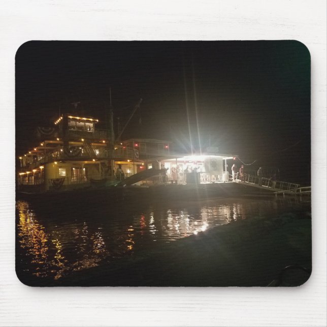 Alfombrilla De Ratón En la barca Mousepad del río (Frente)