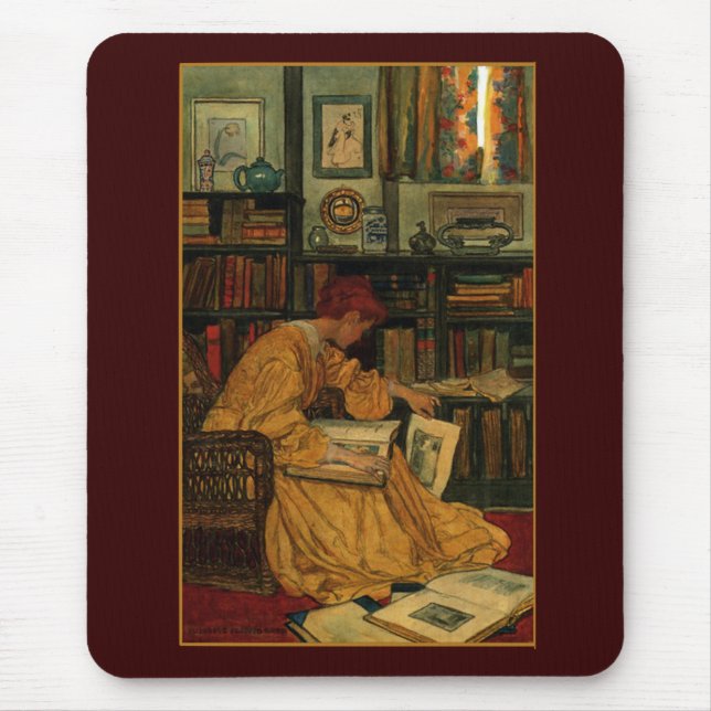 Alfombrilla De Ratón En la biblioteca (Frente)
