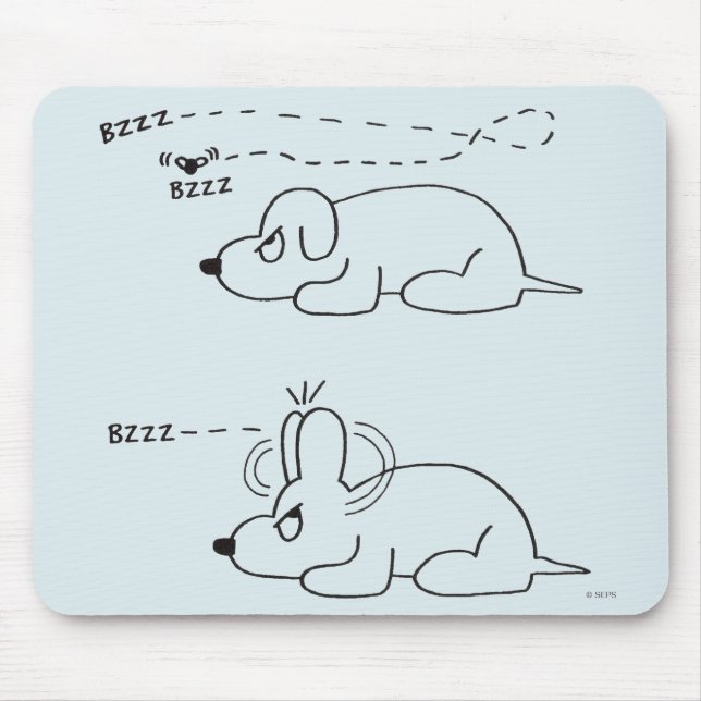 Alfombrilla De Ratón En la edad de un perro (Frente)