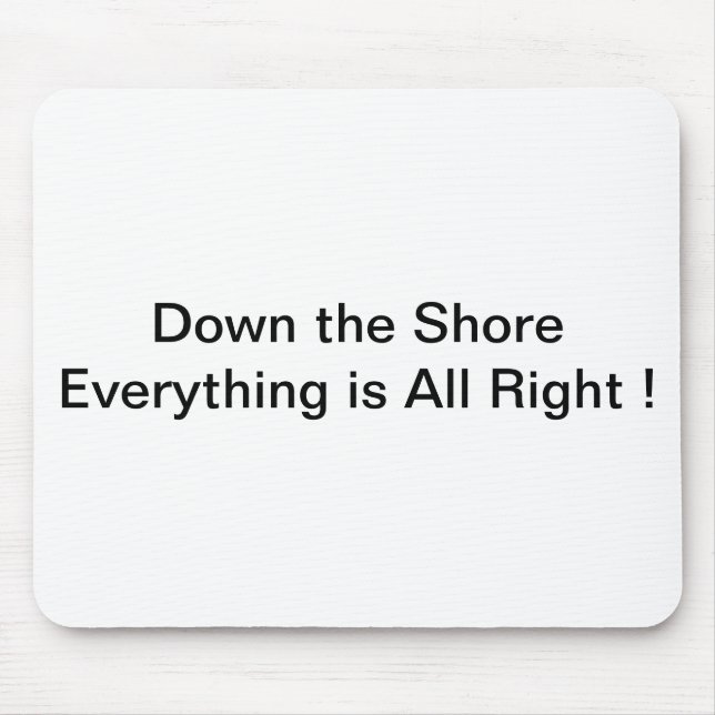 Alfombrilla De Ratón En la orilla del Mousepad (Frente)