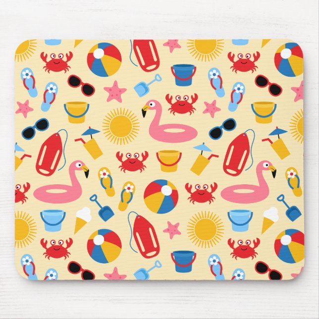 Alfombrilla De Ratón En la playa (Frente)