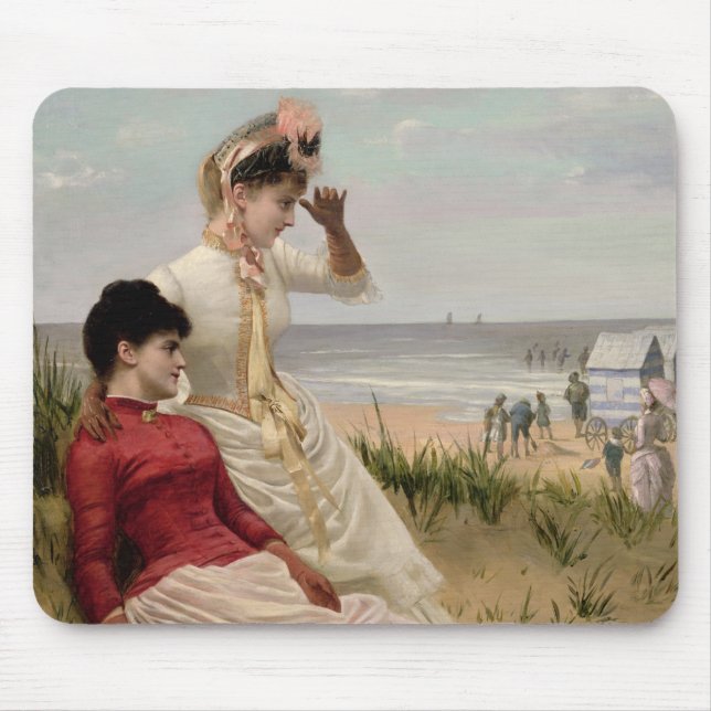 Alfombrilla De Ratón En la playa (Frente)