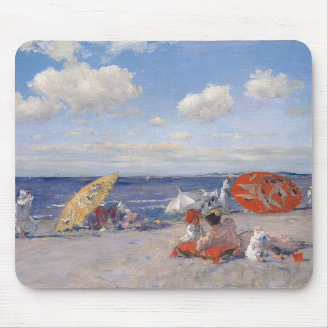 Alfombrilla De Ratón En la playa el | c.1892 (Frente)