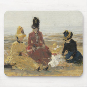 Alfombrilla De Ratón En la playa, Trouville el   1887