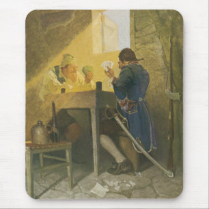 Alfombrilla De Ratón En las Cartas en la Jaula de Cluny por NC Wyeth