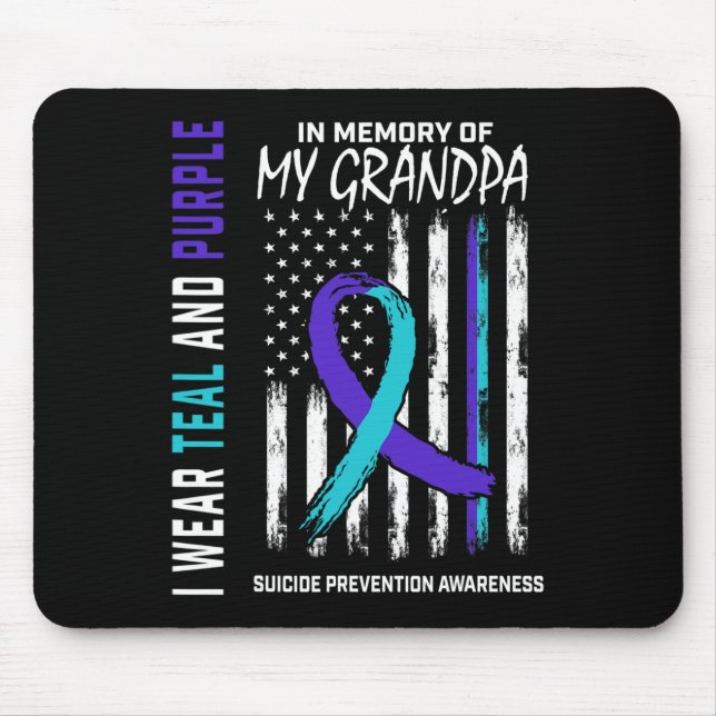 Alfombrilla De Ratón En memoria Ama de prevención de suicidio del abuel (Frente)