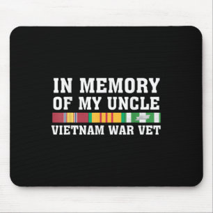 Alfombrilla De Ratón En Memoria De Mi Concurso Familiar Veterano Tío Vi