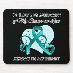 Alfombrilla De Ratón En memoria de mi cuñada - cáncer ovárico