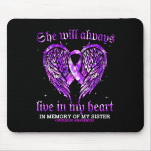 Alfombrilla De Ratón En Memoria De Mi Hermana Conciencia Sobre La Sobre