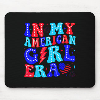Alfombrilla De Ratón En Mi Era De Chica Americana Retro 4 De Julio Cuar