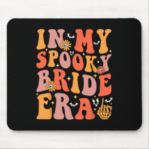 Alfombrilla De Ratón En mi espantosa era de novia Groovy Halloween Boda