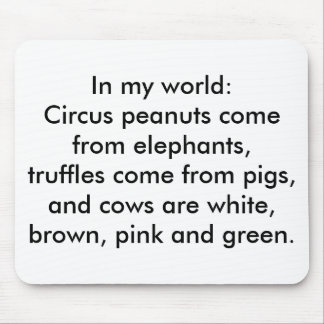 Alfombrilla De Ratón En mi mundo: Trufas de cerdos