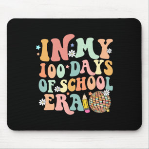 Alfombrilla De Ratón En mis 100 días de escuela, retro disco 100 días
