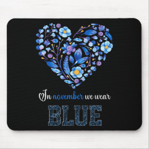 Alfombrilla De Ratón En Noviembre Usamos Azul - Flujo De Conciencia Sob