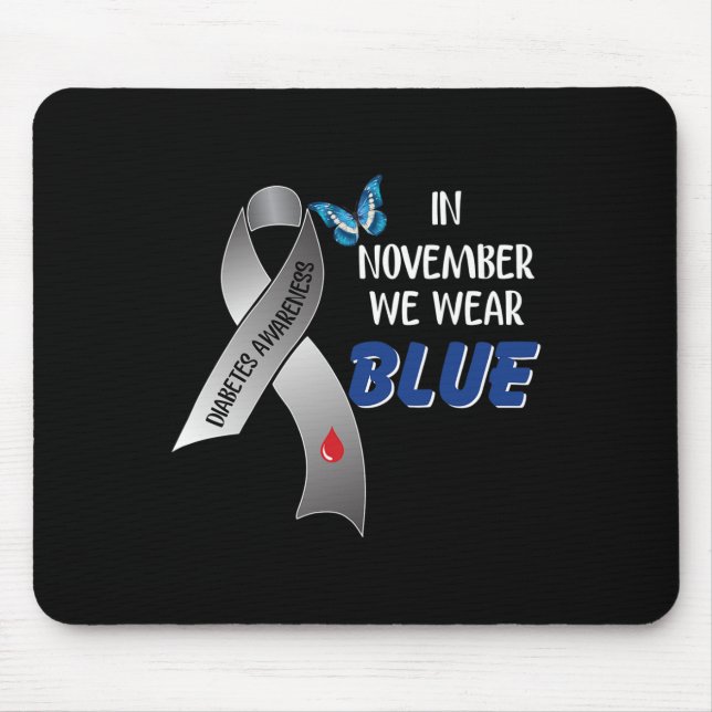 Alfombrilla De Ratón En Noviembre Usamos Cinta De Concienciación Sobre  (Frente)