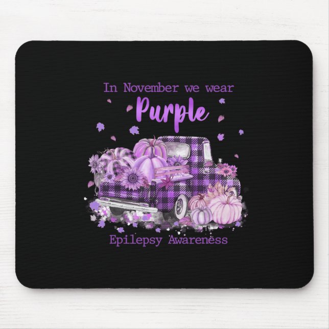 Alfombrilla De Ratón En Noviembre Usamos Conciencia De Epilepsia De Cam (Frente)