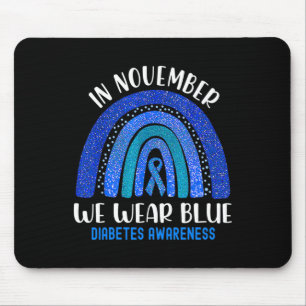 Alfombrilla De Ratón En Noviembre, Usamos Conciencia Sobre La Diabetes 