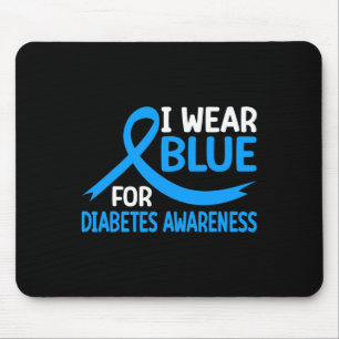 Alfombrilla De Ratón En Noviembre Usamos Diabetes Azules Conciencia Azu