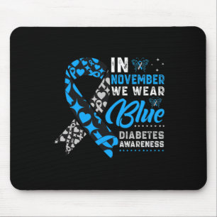 Alfombrilla De Ratón En Noviembre Usamos La Cinta Azul T1d T2d Diabetes