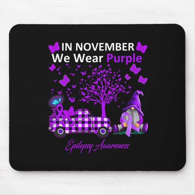 Alfombrilla De Ratón En Noviembre Usamos Un Regalo De Concienciación So (Frente)