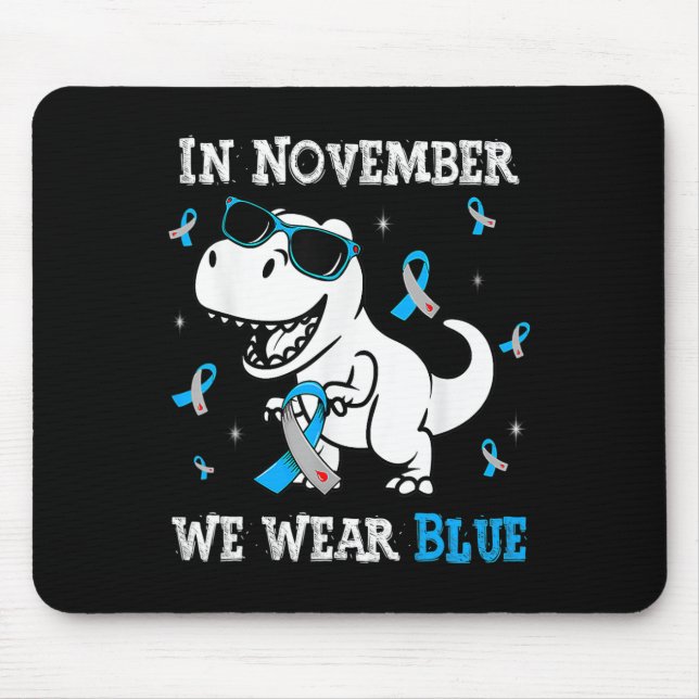 Alfombrilla De Ratón En Noviembre Vivimos Conciencia Sobre La Diabetes  (Frente)