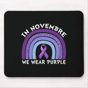 Alfombrilla De Ratón En Noviembre Vivimos El Cáncer Pancreático Morado 