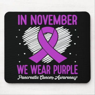 Alfombrilla De Ratón En Noviembre Vivimos El Cáncer Pancreático Morado