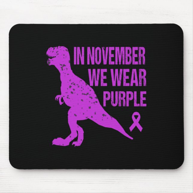 Alfombrilla De Ratón En Noviembre Vivimos El Cáncer Pancreático Morado  (Frente)