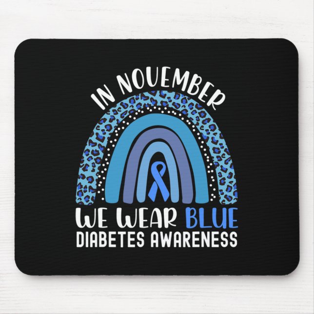 Alfombrilla De Ratón En Noviembre Vivimos La Conciencia Sobre La Diabet (Frente)
