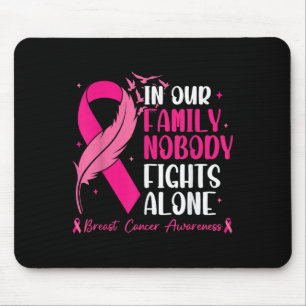 Alfombrilla De Ratón En nuestra familia nadie lucha solo - Cáncer de Ma