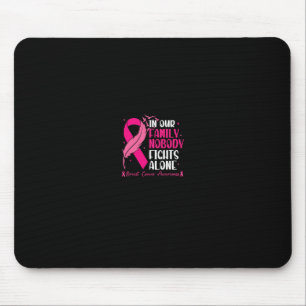 Alfombrilla De Ratón En nuestra familia nadie lucha solo - Cáncer de Ma