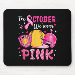 Alfombrilla De Ratón En Octubre Nosotros Usamos Rosa Suave Para Concien