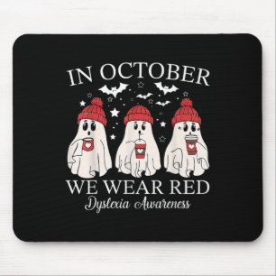 Alfombrilla De Ratón En Octubre Nosotros Vestimos De Rojo Fantasma Prof