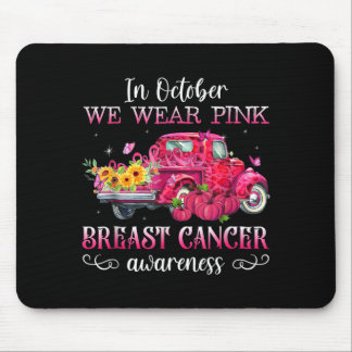 Alfombrilla De Ratón En Octubre Usa Camioneta Rosa Conciencia del Cánce