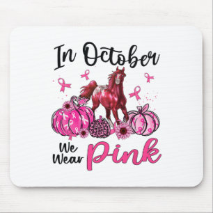 Alfombrilla De Ratón En Octubre Usamos Calabaza De Caballo Rosa Leopard