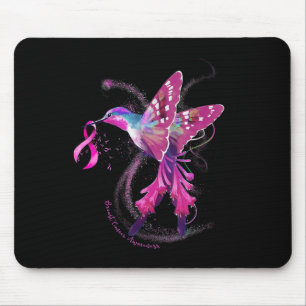 Alfombrilla De Ratón En Octubre Usamos Cáncer De Mama De Colibrí Rosa