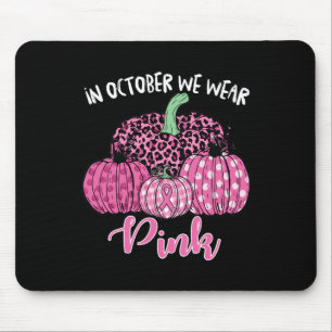 Alfombrilla De Ratón En Octubre Usamos Cáncer De Mama De Halloween Rosa
