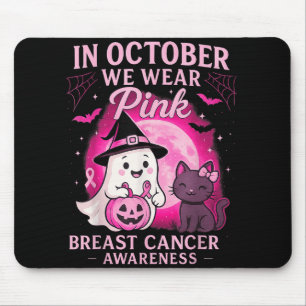 Alfombrilla De Ratón En Octubre Usamos El Cáncer De Mama De Boo Rosa