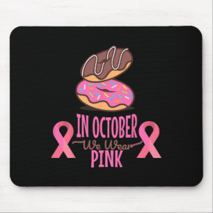 Alfombrilla De Ratón En Octubre Usamos Mujeres Con Cáncer De Mama Rosa