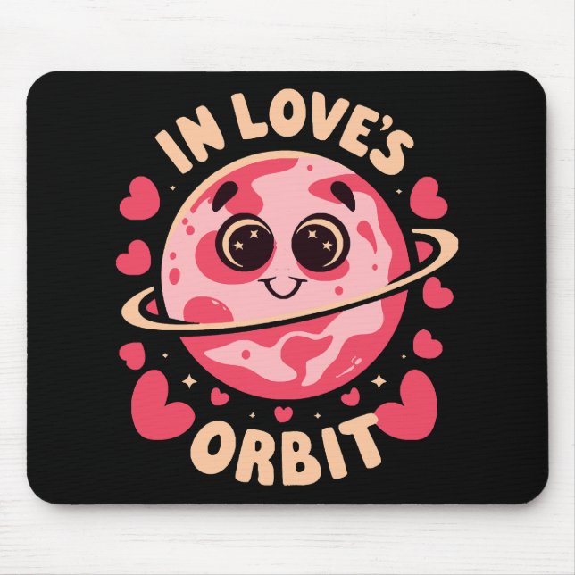Alfombrilla De Ratón En órbita de amor (Frente)