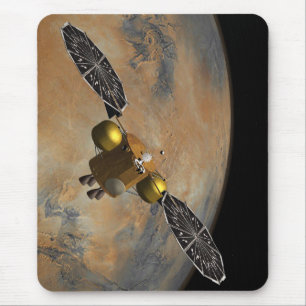 Alfombrilla De Ratón En órbita marciana en arte