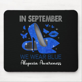 Alfombrilla De Ratón En Septiembre Usa Tacones Azules Alto Conciencia D